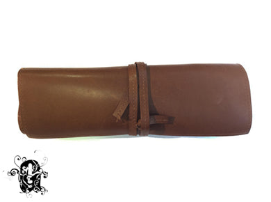 PANA BROWN LEATHER PENCASE