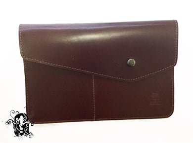 PASSPORT CASE DARK BROWN