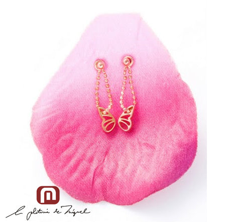 butterfly earing シルバー ピアス