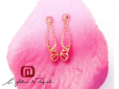 butterfly earing シルバー ピアス