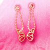 butterfly earing シルバー ピアス