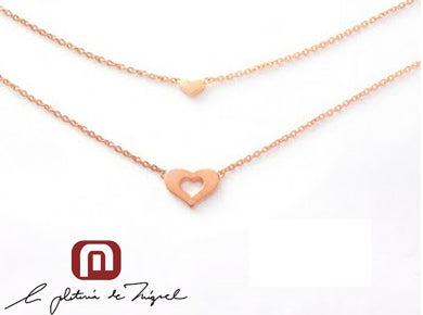 Double heart necklace ネックレス