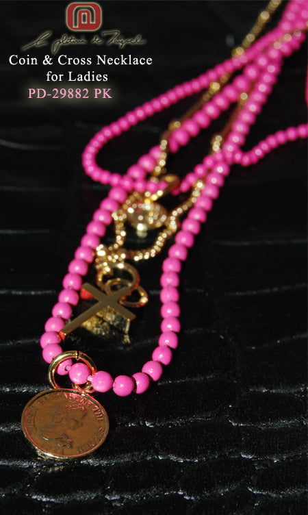 Dawn Coins with Cross ネックレス