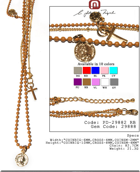 Dorothy Coins with Cross ネックレス