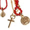 Dolly Coins with Cross ネックレス