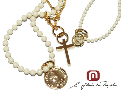 Daphne Coins with Cross ネックレス