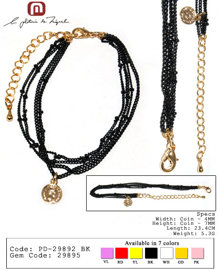 Ella Coin Bracelet シルバー ブレスレット