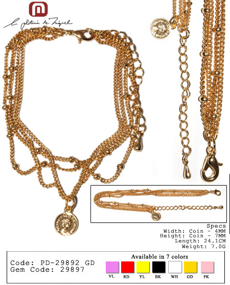 Elizabeth Coin Bracelet シルバー ブレスレット