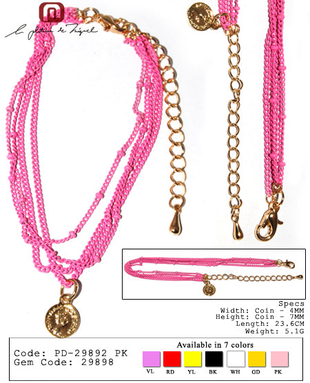 Emily Coin Bracelet シルバー ブレスレット