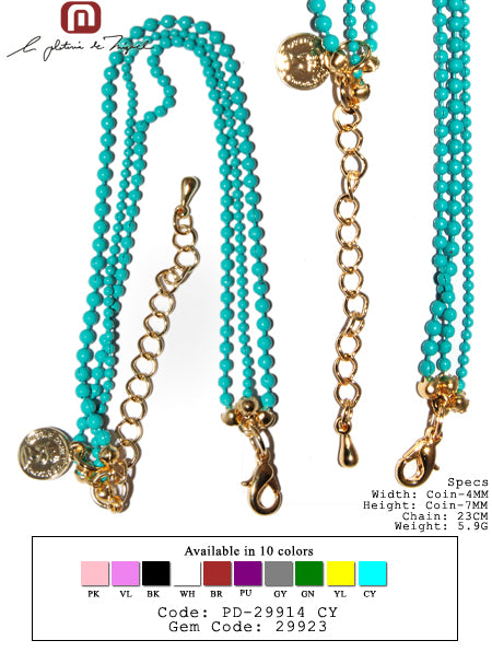 Harrison Coin Bracelet シルバー ブレスレット