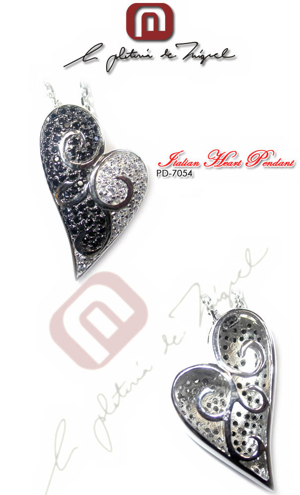 Italian Heart Pendant シルバー ペンダント