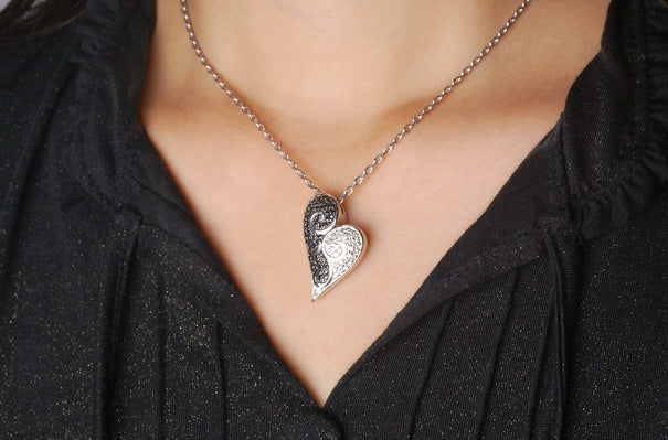 Italian Heart Pendant シルバー ペンダント