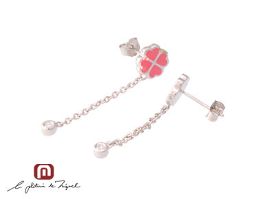 Pink Petal Earrings シルバー ピアス