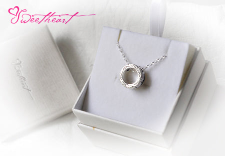 Sweetheart Scroll Ring Pendant シルバー ペンダン�