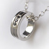 Sweetheart Three Diamonds Ring Pendant シルバー �