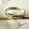 Natural Stone Yellow Citrine レディー 指輪 / リン&
