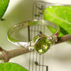Natural Stone Green Peridot レディー 指輪 / リング