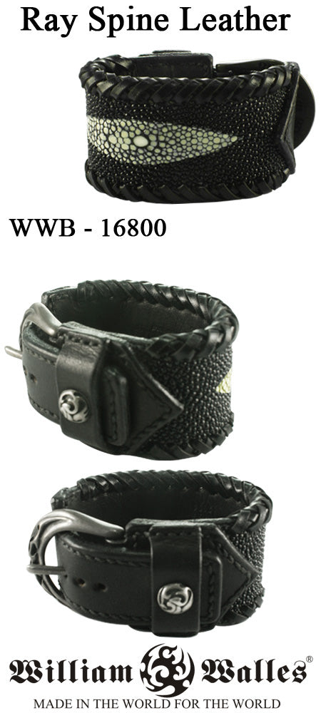 Ray Spine Leather レザーブレスレット