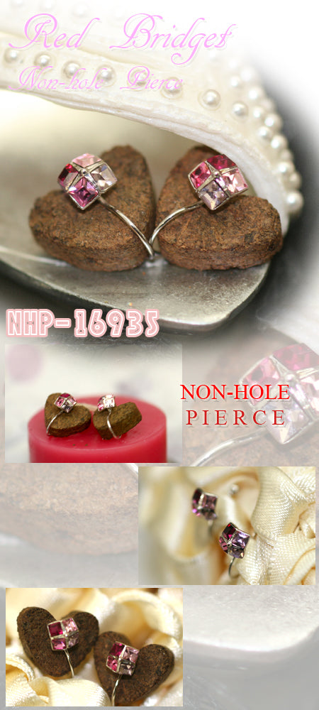 Red Bridget Non-hole Pierce シルバー ピアス