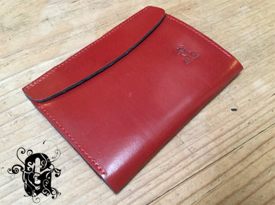 RED LEATHER ORGANIZER