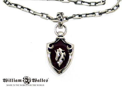 Red Stone Horse Medalion シルバー ペンダント