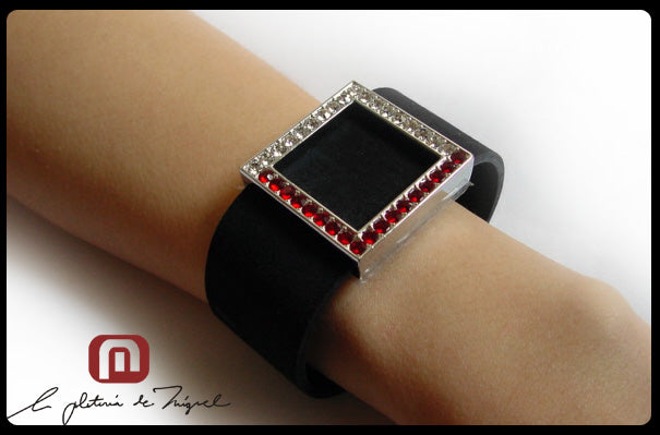 Richmond Black Bracelet レザーブレスレット