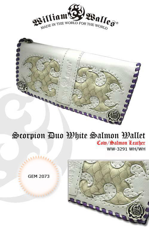 Scorpoin Duo White Salmon Wallet レザー 財布 / ウ&