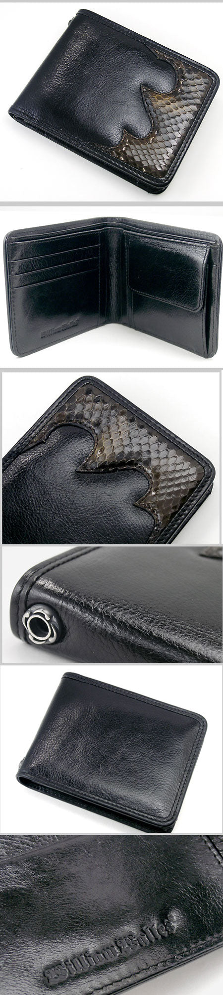 Short Black Dragon Edge レザー 財布 / ウォレット