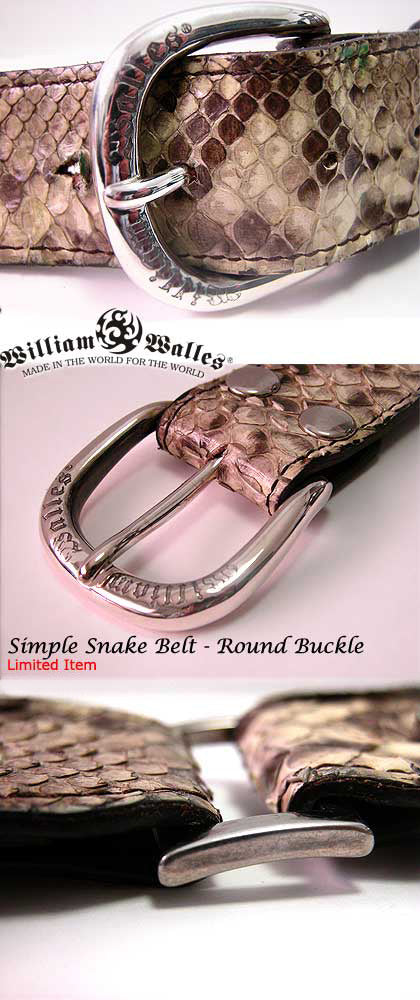 Simple Snake Belt - Round Buckle ベルト / バックル