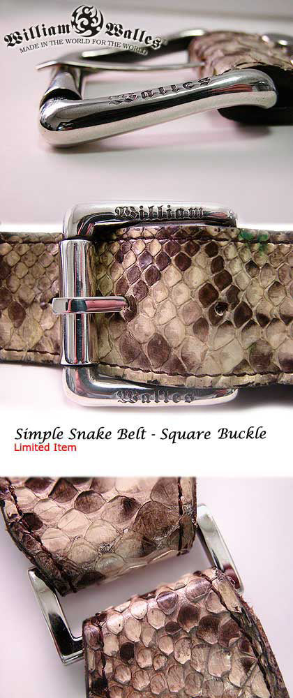 Simple Snake Belt -Square Buckle ベルト / バックル