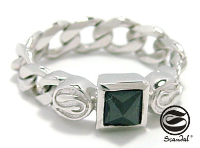 Single-Spike Chain Ring シルバー 指輪 / リング