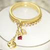 Skull Dangle Ring レディー 指輪 / リング