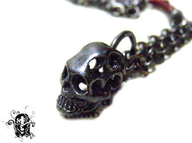 Skull Head Black シルバー ペンダント