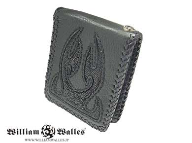 Sky Oxen Tribal Wallet All Black レザー 財布 / ウ&
