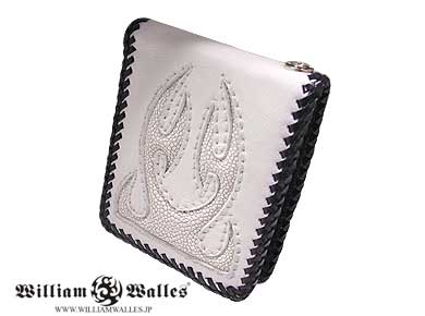 Sky Oxen Tribal Wallet All White レザー 財布 / ウ&