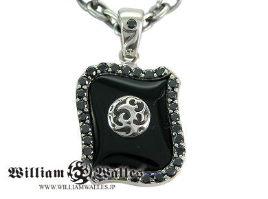 Smooth Black Pendant シルバー ペンダント
