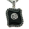 Smooth Black Pendant シルバー ペンダント