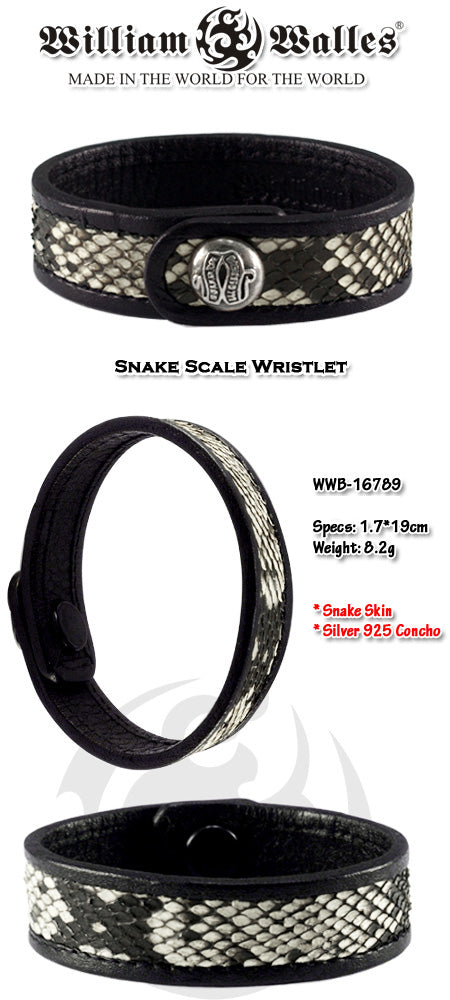Snake Scale Wristlet レザーブレスレット