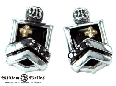 Spartan Cross Earring シルバー ピアス