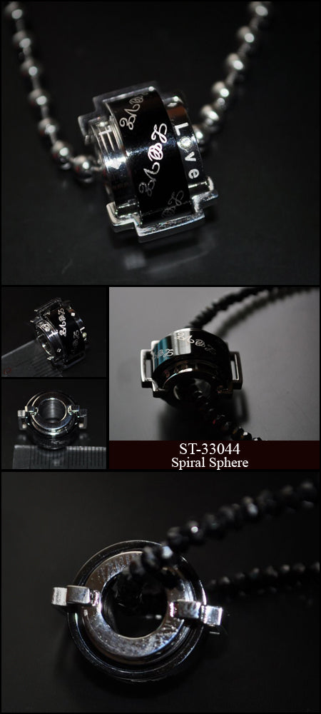 Spiral Sphere シルバー ペンダント