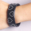 Spoted Heart Bangle Black シルバー バングル