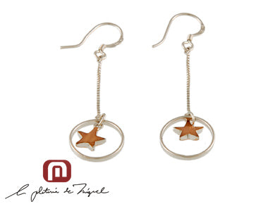 Star Circle Earrings シルバー ピアス