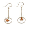 Star Circle Earrings シルバー ピアス