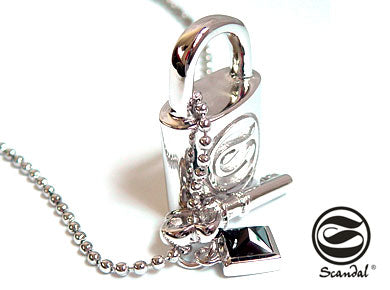 Street Fashion Lock Men シルバー ペンダント