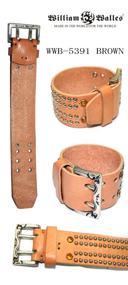 Stronghold 1 Brown レザーブレスレット