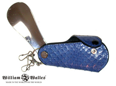 Stylish Blue Leather Keyholder キーホルダー