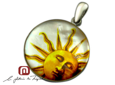 Sun Resin Pendant シルバー ペンダント