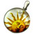 Sun Resin Pendant シルバー ペンダント