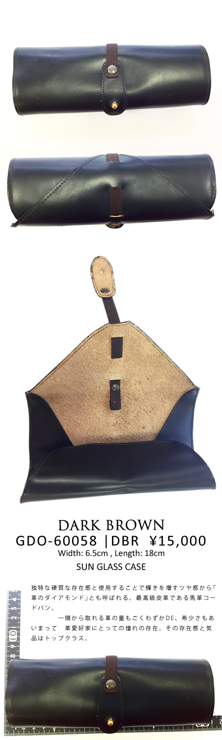 SUNGLASS CASE DARK BROWN