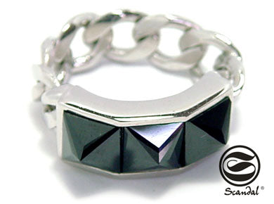 Three-Spike Chain Ring シルバー 指輪 / リング